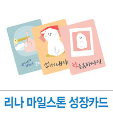 리나 마일스톤 임신카드/성장카드/출산선물/임신선물